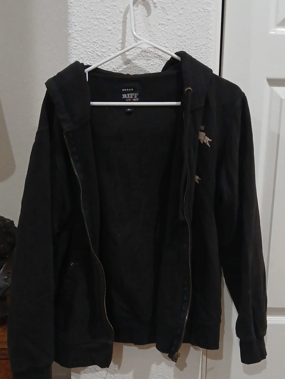 Black Hooded Rolling Stones Jacket